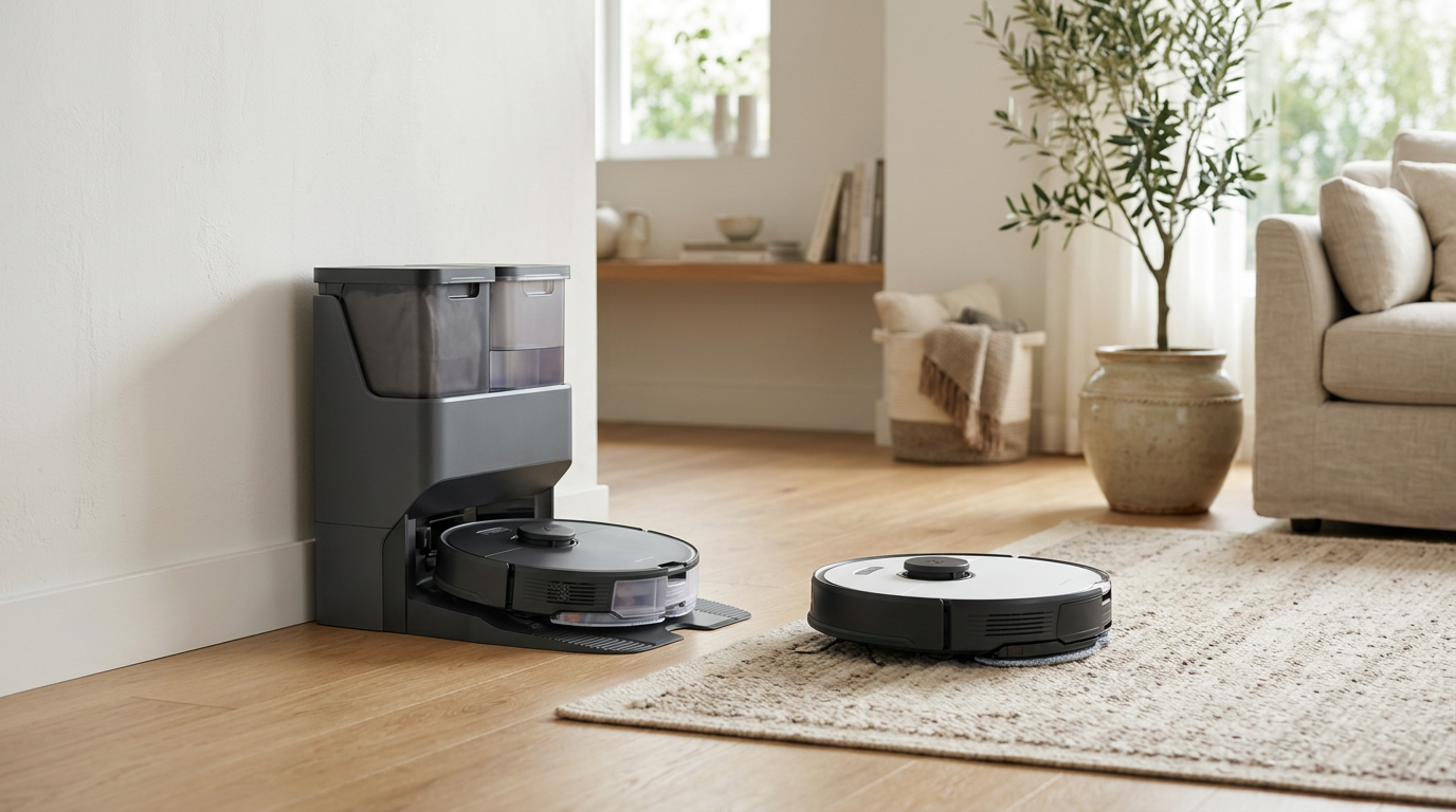 The Roborock S8 Pro Ultra in its all-in-one docking station.